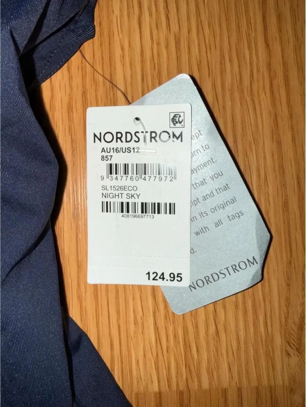 Sea level swim Nordstrom womens Blue One-Piece Swimsuit Sz 12 nwt quiet lux